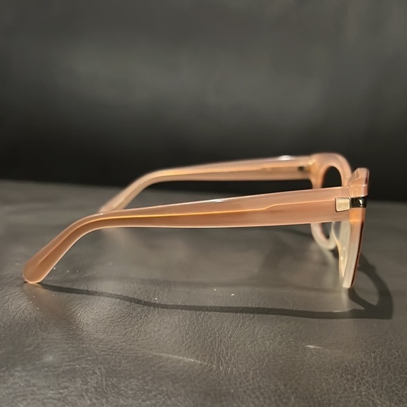 Authentic Kate Spade large signature clear pink prescription eyeglasses frames - Picture 5 of 10
